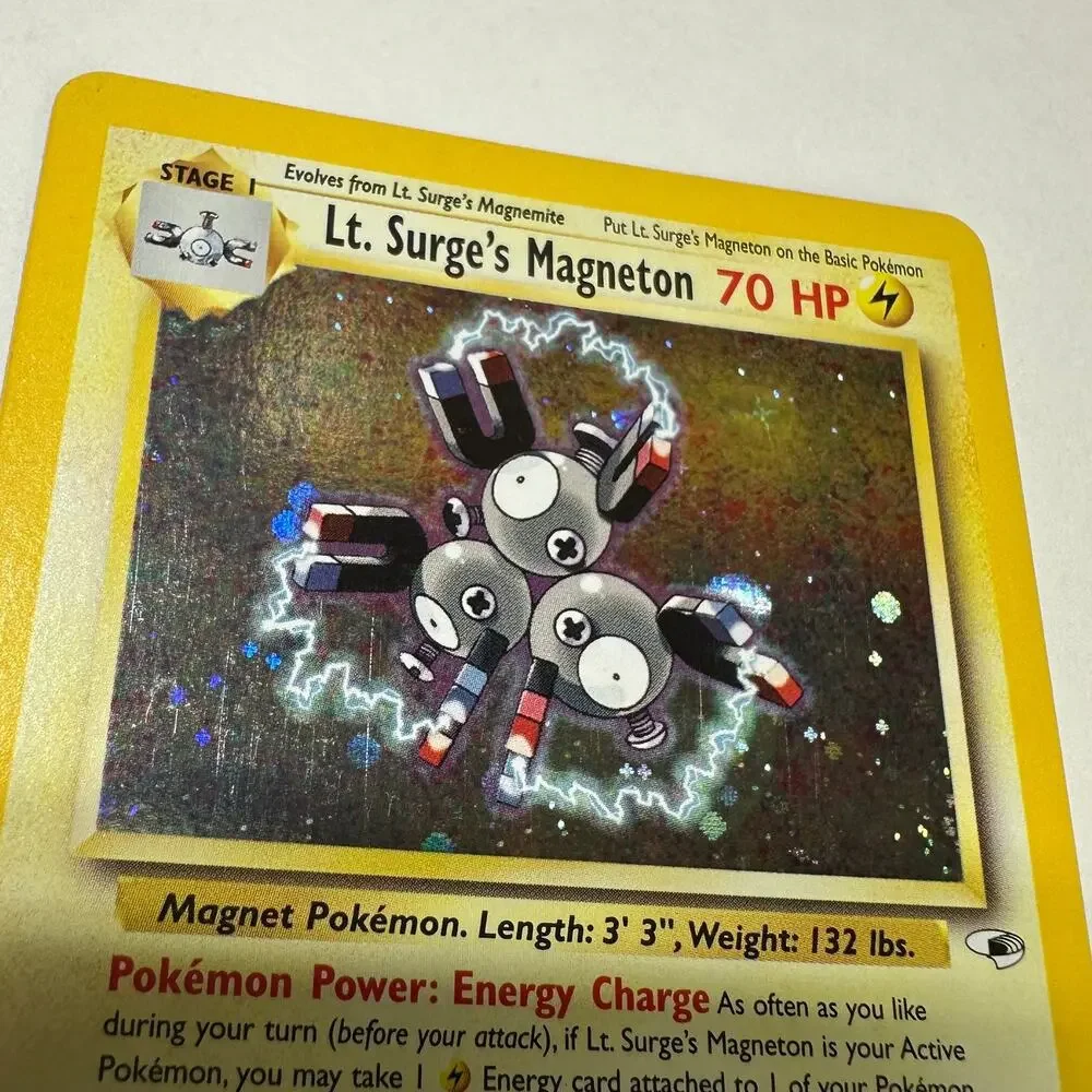 Pokemon Lt. Surge's Magneton Gym Heroes 8/132 Holo Unlimited Rare LP/NM